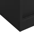 Armoire de bureau porte coulissante Anthracite 90x40x90cm Acier
