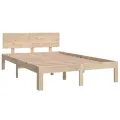 Cadre de lit bois massif 120x190 cm petit double