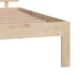Cadre de lit bois massif 120x190 cm petit double