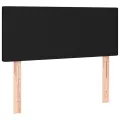 cadre de lit avec matelas LED Noir 120x200 cm Tissu