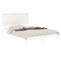 Cadre de lit Blanc Bois de pin massif 120x200 cm