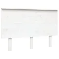 Tête de lit Blanc 124x6x82,5 cm Bois massif de pin