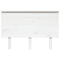 Tête de lit Blanc 124x6x82,5 cm Bois massif de pin