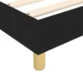 cadre de lit avec matelas Noir 100x200 cm Tissu