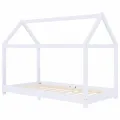 Cadre de lit d'enfant Blanc Bois de pin massif 80x160 cm