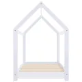 Cadre de lit d'enfant Blanc Bois de pin massif 80x160 cm