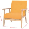 Fauteuil Jaune Tissu