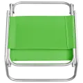 Chaises de plage pliables 2 pcs Vert Tissu