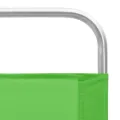 Chaises de plage pliables 2 pcs Vert Tissu