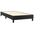 cadre de lit avec matelas Noir 80x200cm Similicuir
