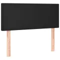 cadre de lit avec matelas Noir 80x200cm Similicuir