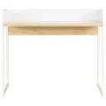 Bureau Blanc et chêne 90 x 60 x 88 cm