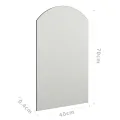Miroir 70x40 cm Verre