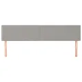 Têtes de lit 2 pcs Gris clair 90x5x78/88 cm Tissu