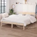 Cadre de lit Bois de pin massif 160x200 cm