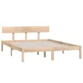 Cadre de lit Bois de pin massif 160x200 cm
