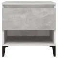 Table d'appoint Gris béton 50x46x50 cm Bois d'ingénierie