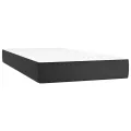 cadre de lit avec matelas Noir 80x200cm Similicuir