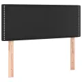 cadre de lit avec matelas Noir 80x200cm Similicuir