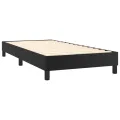 cadre de lit avec matelas Noir 80x200cm Similicuir