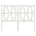 Tête de lit Blanc 146x4x100 cm Bois massif de pin