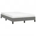 Cadre de lit Gris foncé 120 x 200 cm Tissu