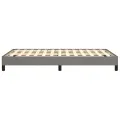 Cadre de lit Gris foncé 120 x 200 cm Tissu