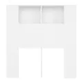Armoire de tête de lit Blanc 100x18,5x104,5 cm
