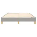 cadre de lit Gris clair 140x190 cm Tissu