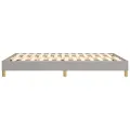 cadre de lit Gris clair 140x190 cm Tissu