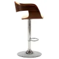 Tabouret de bar Crème Bois courbé et similicuir