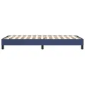 cadre de lit Bleu 100x200 cm Tissu