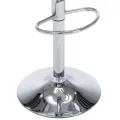 Tabourets de bar lot de 2 gris similicuir