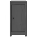 Buffets 2 pcs Gris 40x35x80 cm Bois massif de pin