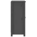 Buffets 2 pcs Gris 40x35x80 cm Bois massif de pin