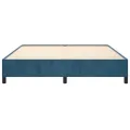Cadre de lit Bleu foncé 160x200 cm Velours