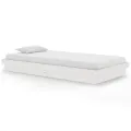 Cadre de lit Blanc Bois massif 100x200 cm