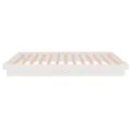 Cadre de lit Blanc Bois massif 100x200 cm
