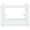 Cadre de lavabo de salle de bain vasque à encastrer Blanc Fer