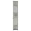 Bibliothèque/Séparateur de pièce Gris béton 80x24x159 cm