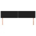 Têtes de lit 2 pcs Noir 90x5x78/88 cm Tissu