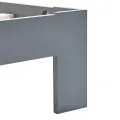 Cadre de lit Gris Bois de pin massif 160 x 200 cm