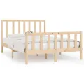 Cadre de lit Bois massif 140x190 cm