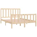 Cadre de lit Bois massif 140x190 cm