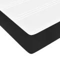 Matelas de lit à ressorts ensachés Noir 160x200x20 cm Velours