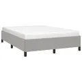 Cadre de lit Gris clair 140x200 cm Tissu