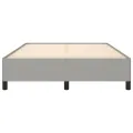 Cadre de lit Gris clair 140x200 cm Tissu