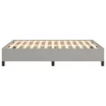 Cadre de lit Gris clair 140x200 cm Tissu