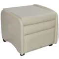 Fauteuil pliable Crème Similicuir