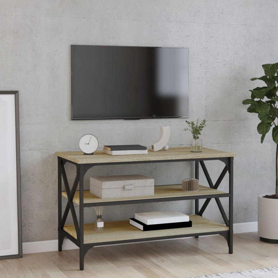 Meuble TV Chêne sonoma 80x40x50 cm Bois d'ingénierie